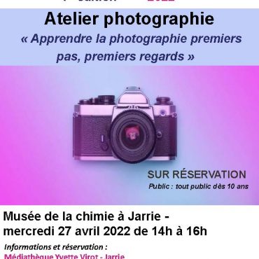 Affiche de l'atelier photo