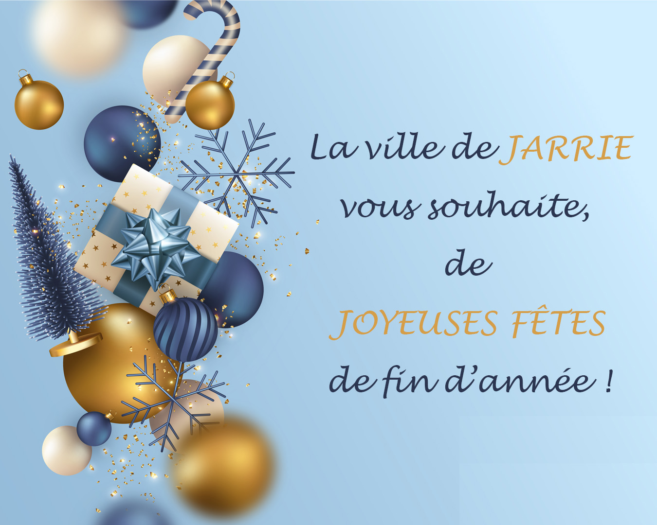 JOYEUSES FÊTES DE FIN D’ANNÉE