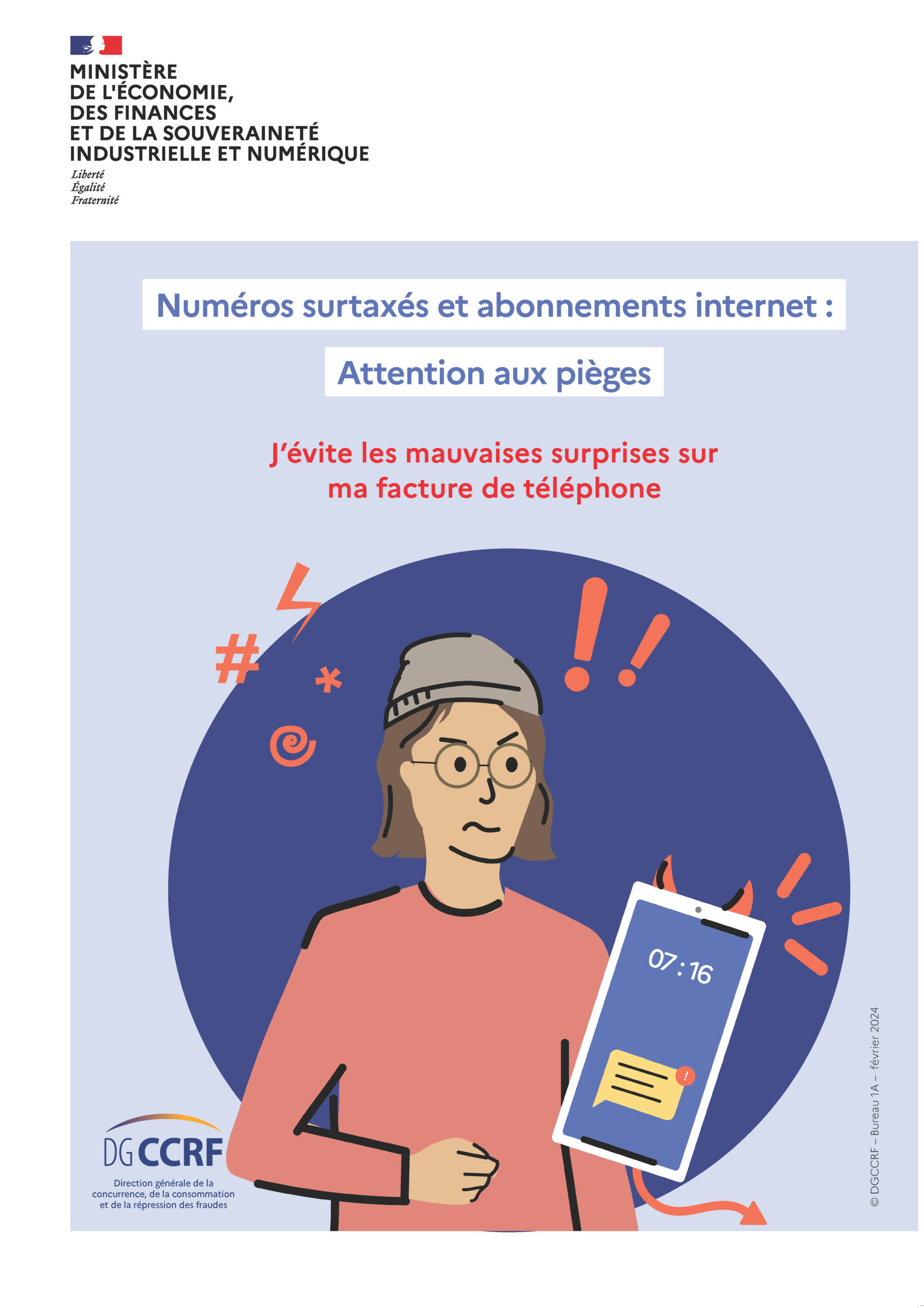 Campagne de mise en garde des consommateurs contre les arnaques aux numéros surtaxés et Internet+