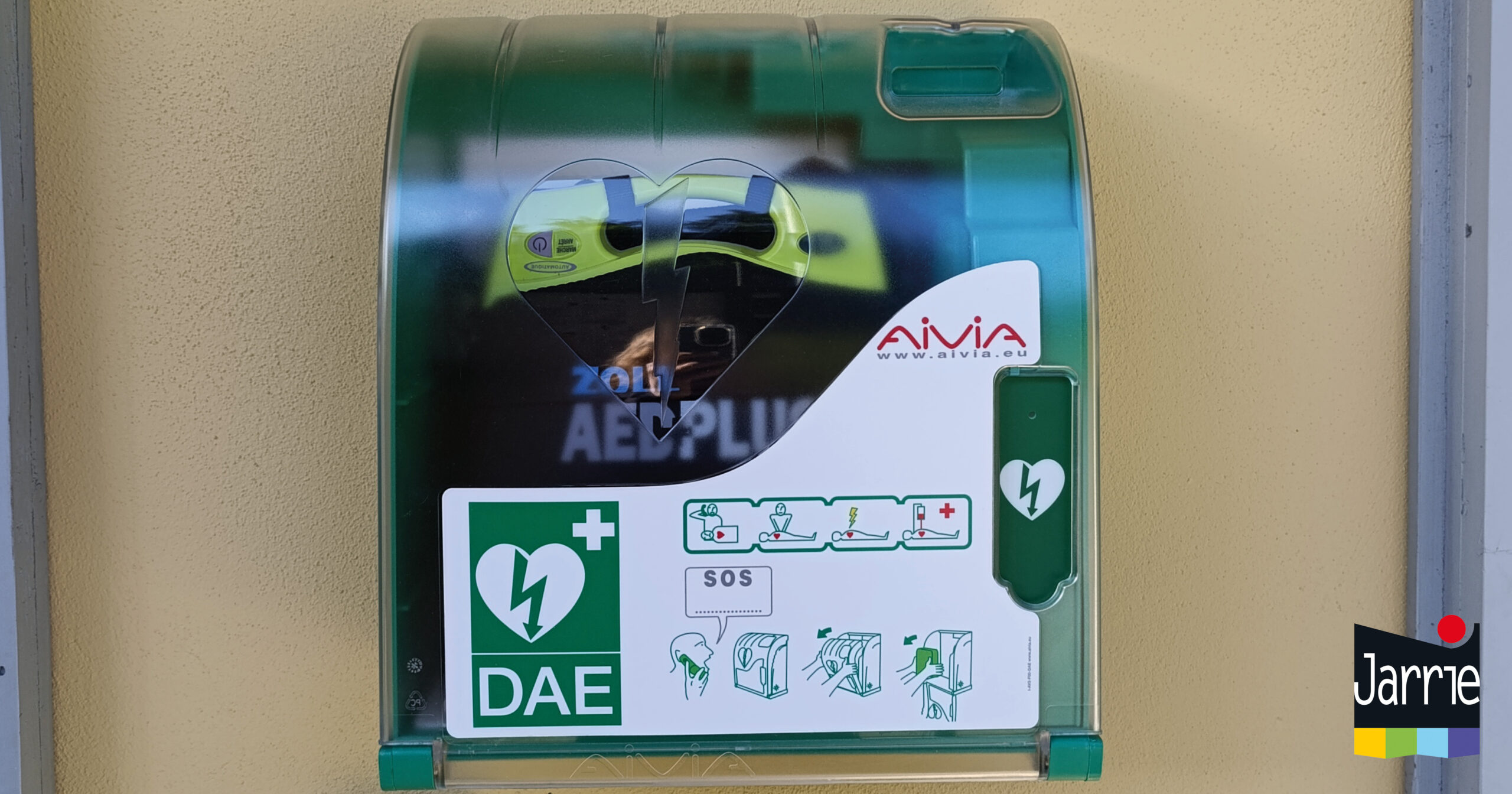 Neuf défibrillateurs automatisés externes (DAE) installés sur l’espace public à Jarrie